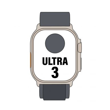 Apple Watch Ultra 3 GPS + Cellular 49 mm - Caja de Titanio Negro con Correa Loop Alpine Negra S - MF0Q4QL/A Apple Watch Ultra 3 GPS + Cellular 49 mm - Caja de Titanio Negro con Correa Loop Alpine Negra S - MF0Q4QL/A
